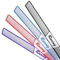 Racing Step Rail Small Onyx 2 pcs - ΜΠΛΕ