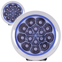 Spotlights 15 LED Blue Round 12V