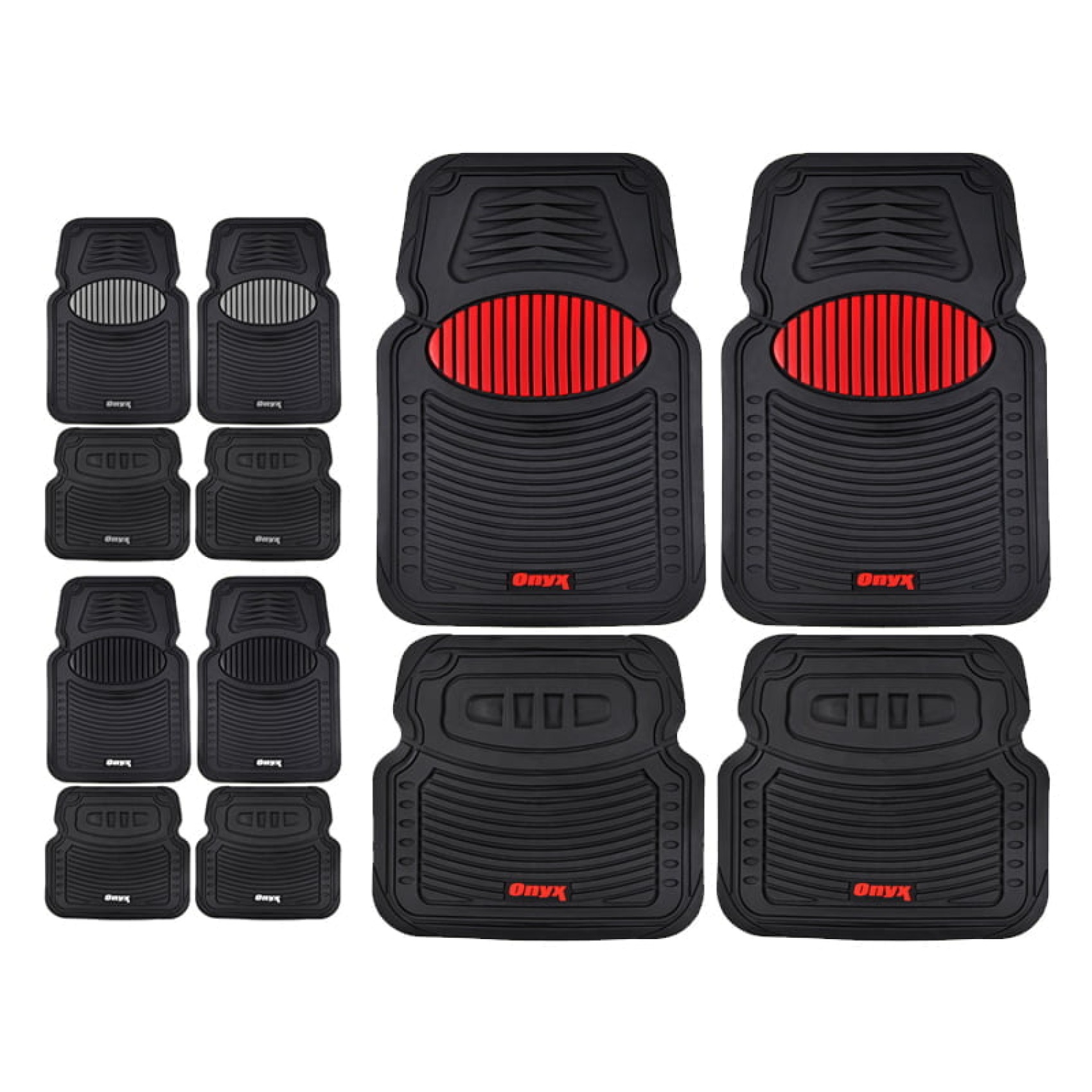 Car Mats Set Matador 4 pcs - ΜΑΥΡΟ/ΓΚΡΙ