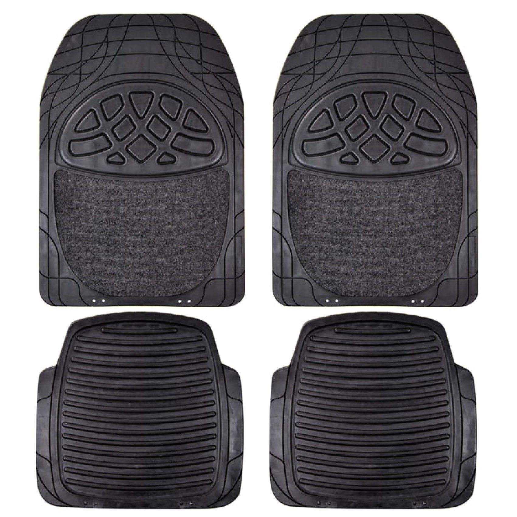 Car Mats with Carpet Matrix Set 4 pcs