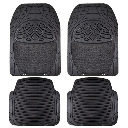 Car Mats with Carpet Matrix Set 4 pcs