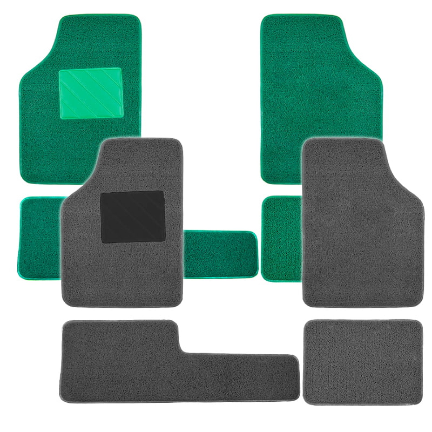 Car Mats Set Antistatic 4 pcs - ΓΚΡΙ