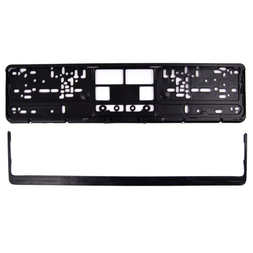 Licence Plate Frame Black Snap-On Licence Plate Frame Black Snap-On