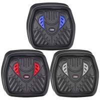 Yark Rear Tray Mats 2 pcs - ΜΑΥΡΟ/ΚΟΚΚΙΝΟ