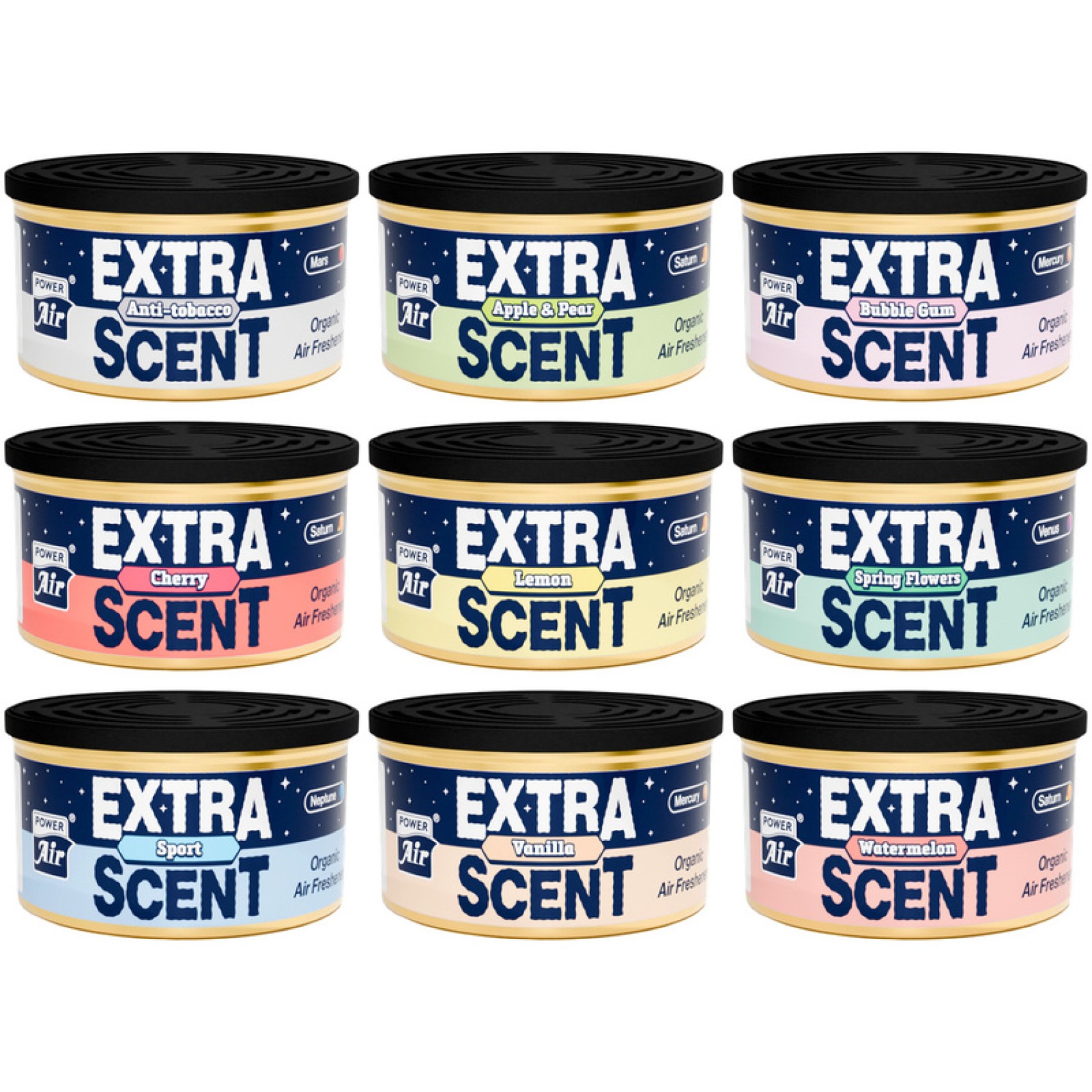 Αρωματικό Αυτοκινήτου Κονσέρβα Extra Scent 40 g Power Air - VANILLA