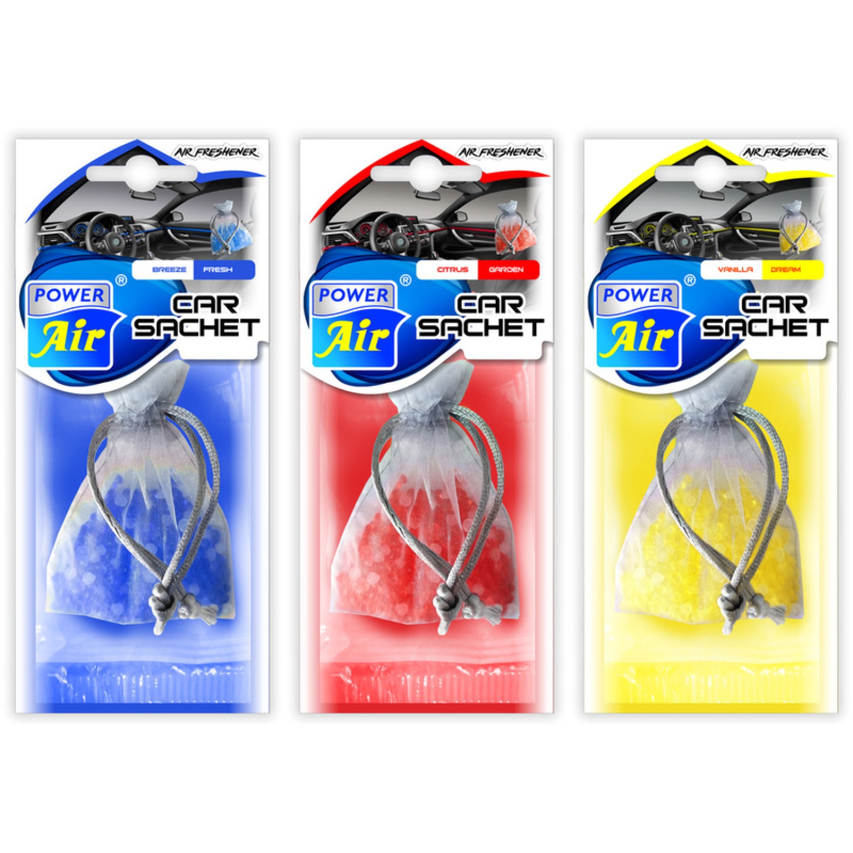 Αρωματικό Αυτοκινήτου Κρεμαστό Car Sachet 13 g Power Air - BREEZE