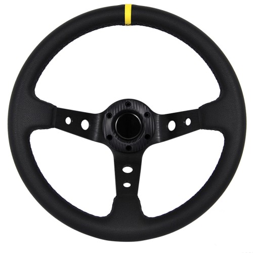 τιμονι βαθυ μαυρο dark spy 35cm - μαυρο/κιτρινο τιμονι βαθυ μαυρο dark spy 35cm - μαυρο/κιτρινο
