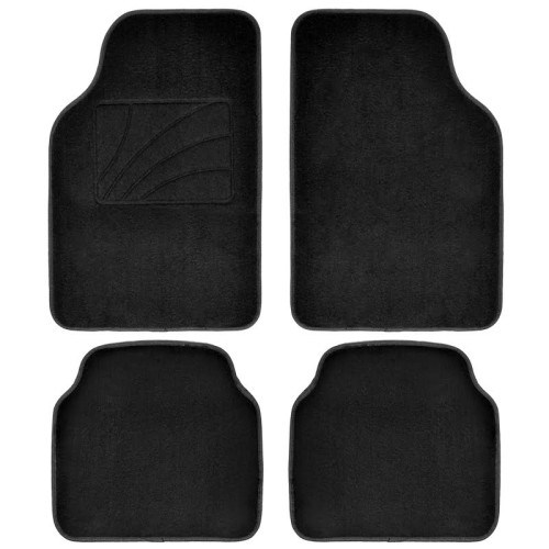 μοκετες αυτοκινητου “lance” 700gr 4 τμχ - μαυρο