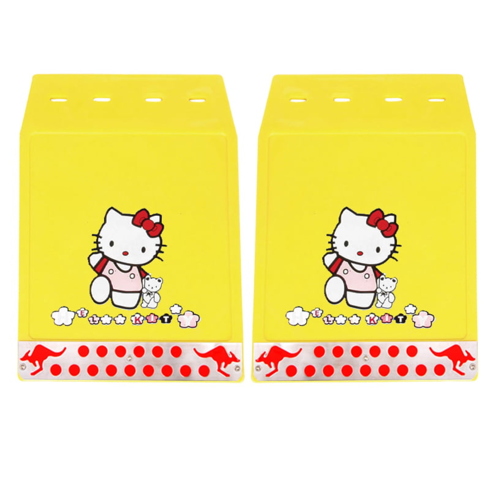 λασπωτηρες suv 2 τεμαχια - hello kitty κιτρινο