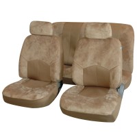 καλύμματα σετ universal με αποσπώμενο κεφαλάρι (alcantara) 6 τμχ - μπεζ