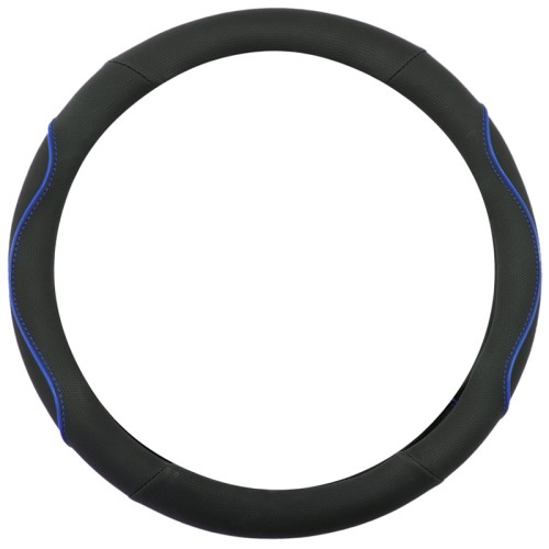 καλυμμα τιμονιου wavy 38cm - μαυρο/μπλε καλυμμα τιμονιου wavy 38cm - μαυρο/μπλε