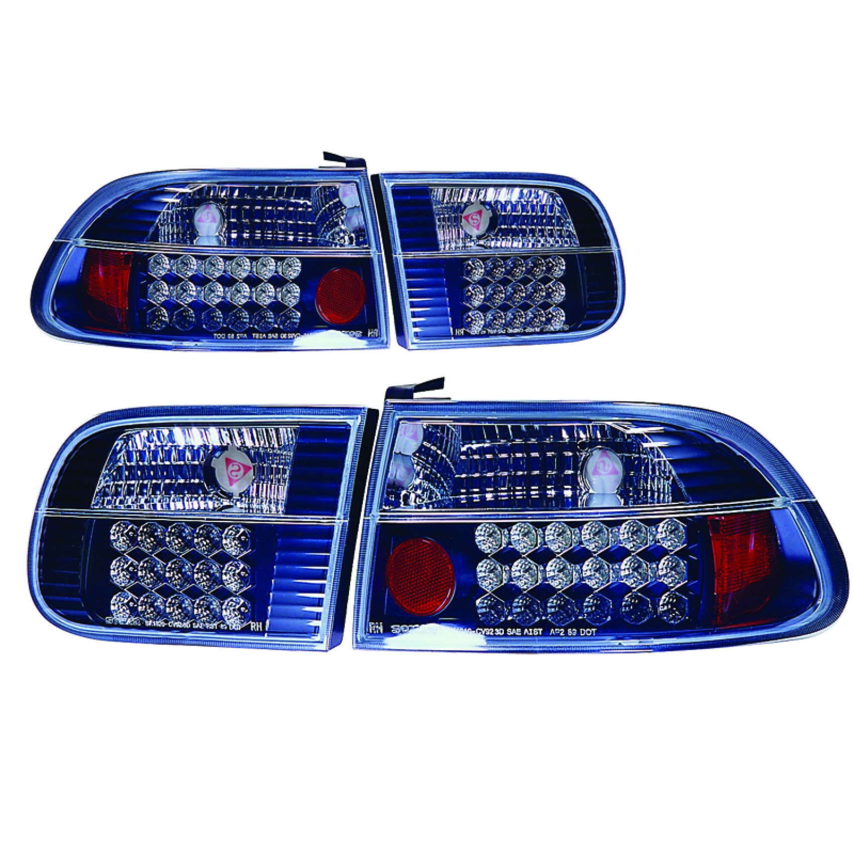 ΦΑΝΑΡΙΑ ΠΙΣΩ LED CIVIC ΜΑΥΡΑ -92 3D