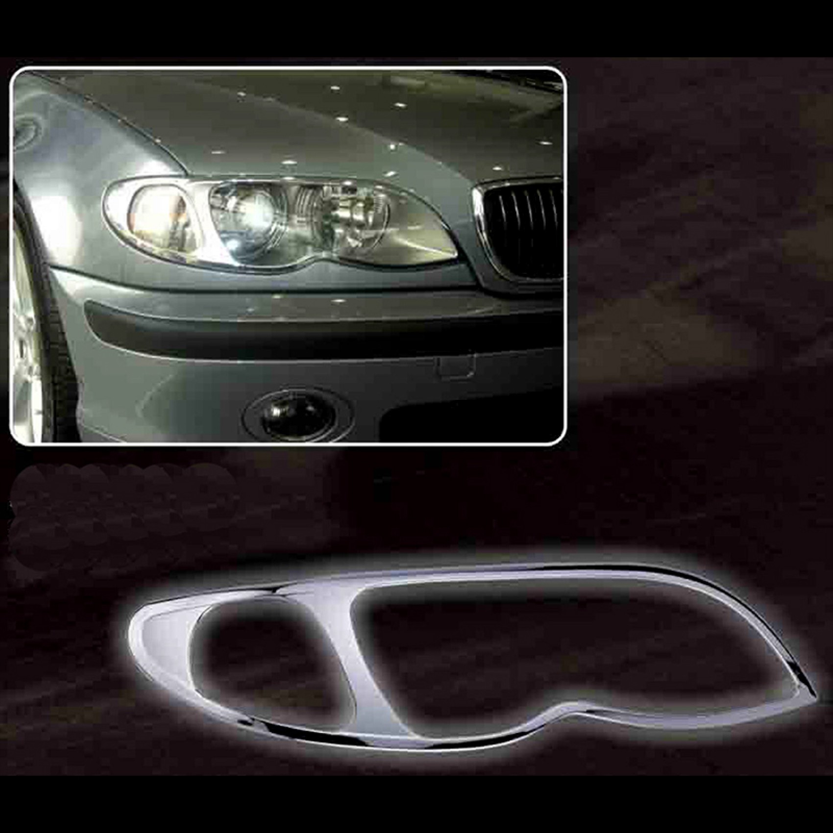 ΦΑΝΑΡΙΩΝ ΜΑΣΚΑΚΙΑ ΕΜΠΡΟΣ BMW E46, 4D 03- SILVER