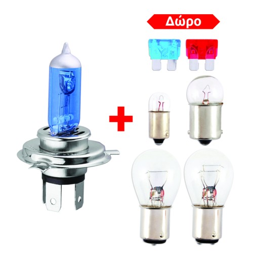 λαμπες xenon kit η4 100/90w 7 τμχ