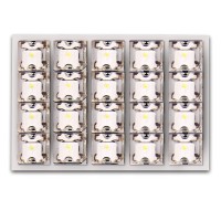 λάμπα πλαφονιέρας με 20 led, 35x50mm, λευκό 1 τμχ