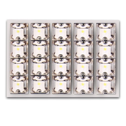 λάμπα πλαφονιέρας με 20 led, 35x50mm, λευκό 1 τμχ
