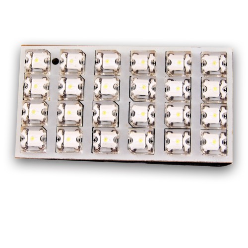 λάμπα πλαφονιέρας με 24 led, 35x65mm, λευκό 1 τμχ