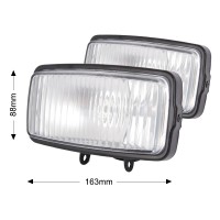 προβολεις παραλληλογραμοι αλογονου h3 12v 55w 2 tem.