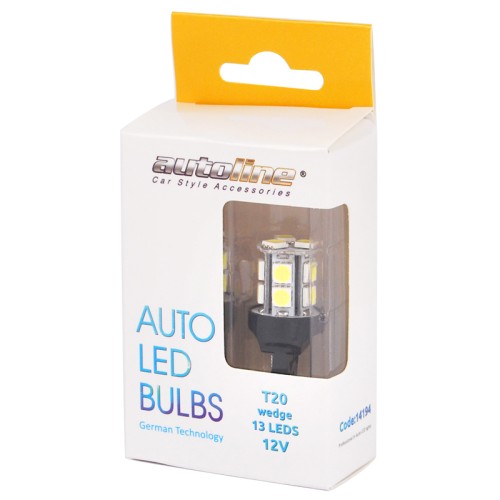 λαμπες 13 led t20 wedge 12v 2 τμχ λαμπες 13 led t20 wedge 12v 2 τμχ