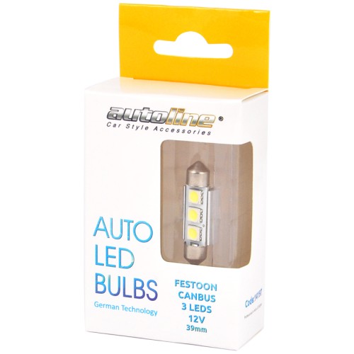λαμπες led festoon 12v & canbus 39mm 2 τμχ λαμπες led festoon 12v & canbus 39mm 2 τμχ