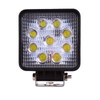 προβολεας εργασιας τετραγωνος led 27w 10-30v 1980lm, 6000k