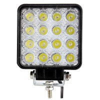 προβολεας εργασιας led τετραγωνος 48w 10-30v 3520lm, 6000k