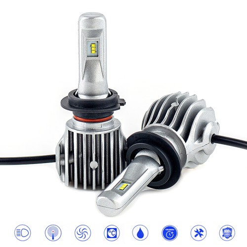 συστημα led d6 h7 canbus & emc 50w 6000lm