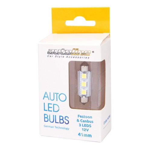 λαμπες led festoon 12v & canbus 41mm 2 τμχ λαμπες led festoon 12v & canbus 41mm 2 τμχ