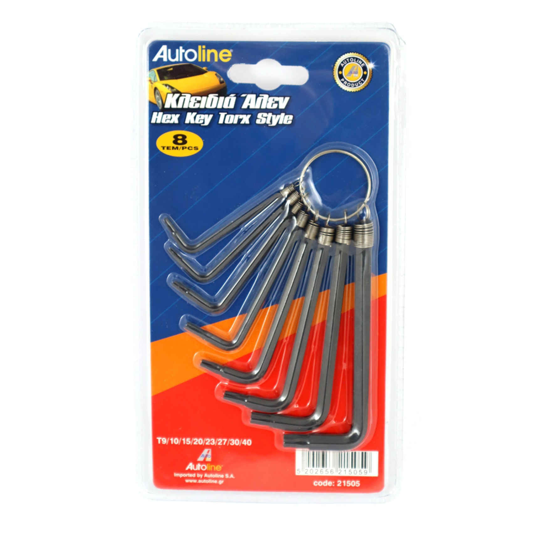 ΑΛΛΕΝ ΜΠΡΕΛΟΚ TORX & ΕΞΑΓΩΝΙΚΑ 8 ΤΜΧ