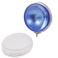 προβολεας h3 12v 55w νικελ με καπακι - μπλε