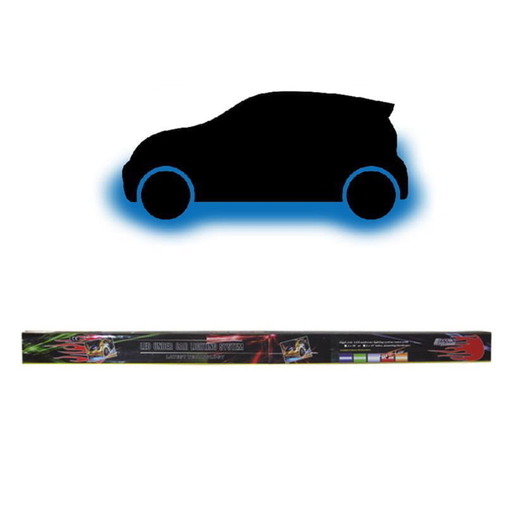 φωτισμου κιτ undercar 2*48″ led - μπλε