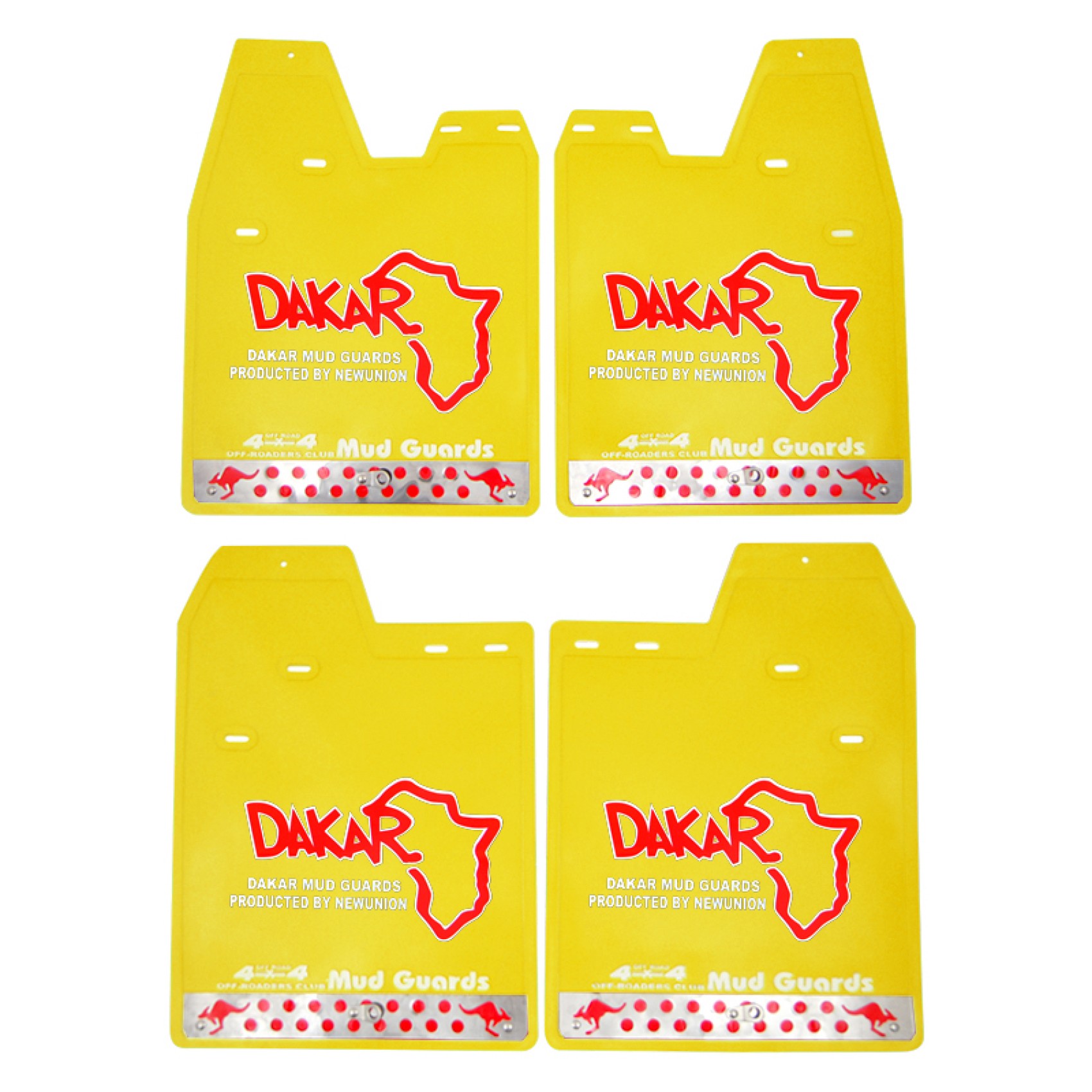 λασπωτηρες suv 48x36cm 4τμχ - dakar κιτρινο