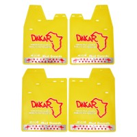 λασπωτηρες suv 48x36cm 4τμχ - dakar κιτρινο
