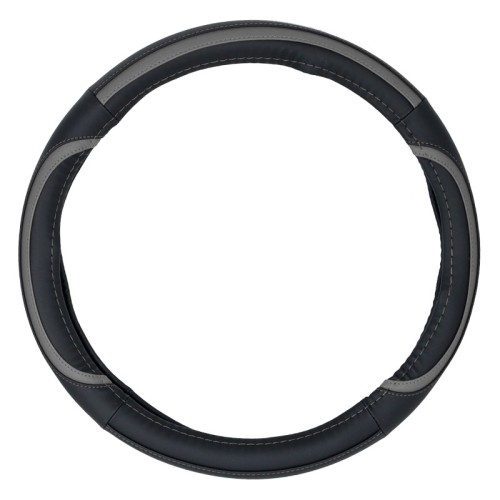 καλυμμα τιμονιου miggie 38cm - μαυρο/γκρι