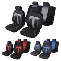 καλύμματα σετ universal με αποσπώμενο κεφαλάρι (polymesh) thor 10 τμχ - μαυρο/μπλε