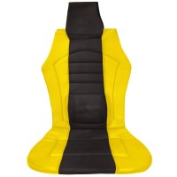 πλατοκάθισμα μπροστινό universal (polymesh) sporting 1 τμχ - μαυρο/κιτρινο