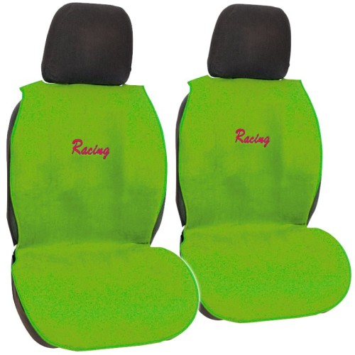 πλατοκαθίσματα μπροστινά σετ universal (πετσετέ) racing fresh 2 τμχ - λαχανι πλατοκαθίσματα μπροστινά σετ universal (πετσετέ) racing fresh 2 τμχ - λαχανι