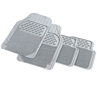 πατακια με μοκετα ultra fit 4 τμχ - γκρι