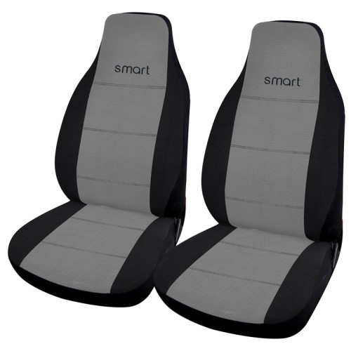 καλύμματα μπροστινά σετ smart με ενσωματωμένο κεφαλάρι (polymesh) 2 τμχ - μαυρο/γκρι καλύμματα μπροστινά σετ smart με ενσωματωμένο κεφαλάρι (polymesh) 2 τμχ - μαυρο/γκρι