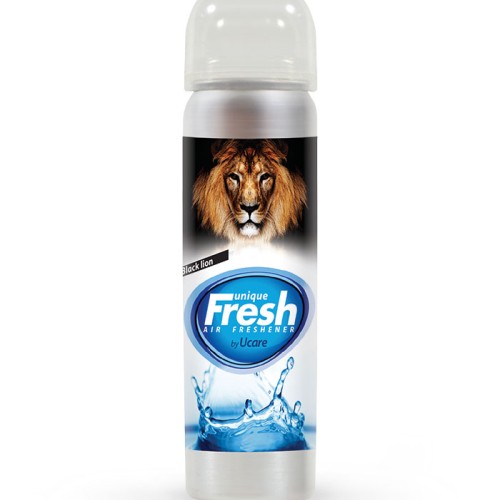 αρωματικό unique fresh spray air freshener - black lion 75ml