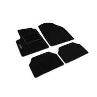 μοκέτα πατάκια evolution carpower set 4τμχ μαύρο-γκρι