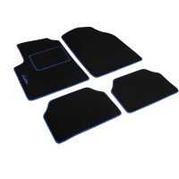 μοκέτα πατάκια evolution carpower set 4τμχ μαύρο-μπλε