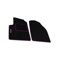 μοκέτα πατάκια evolution carpower set 4τμχ μαύρο-ροζ