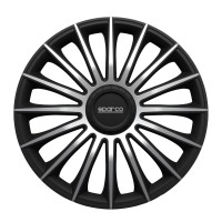τάσια τροχών treviso 13 μαύρο- ασημί 4τμχ sparco