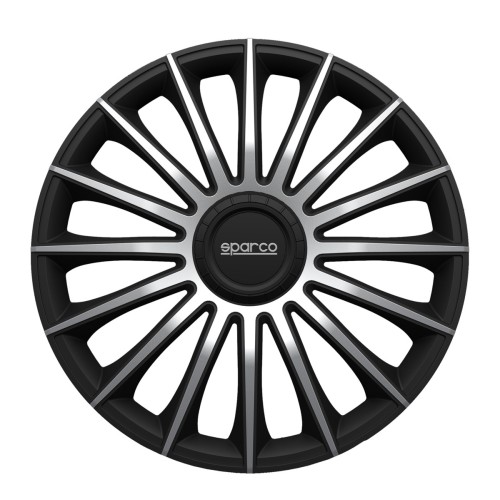 τάσια τροχών treviso 16 μαύρο- ασημί 4τμχ sparco