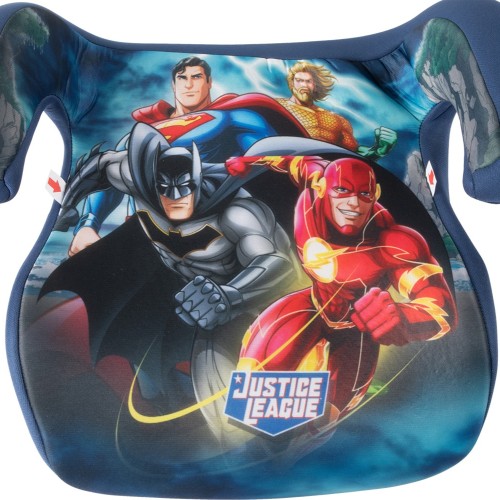 καθισματάκι αυτοκινήτου booster παιδικό 15-36kg justice league superman - batman - aquaman - flash 1τμχ colzani
