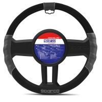 κάλυμμα τιμονιού συνθετικό sport line μαύρο 1τμχ sparco