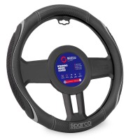 κάλυμμα τιμονιού συνθετικό μαύρο 1τμχ sparco