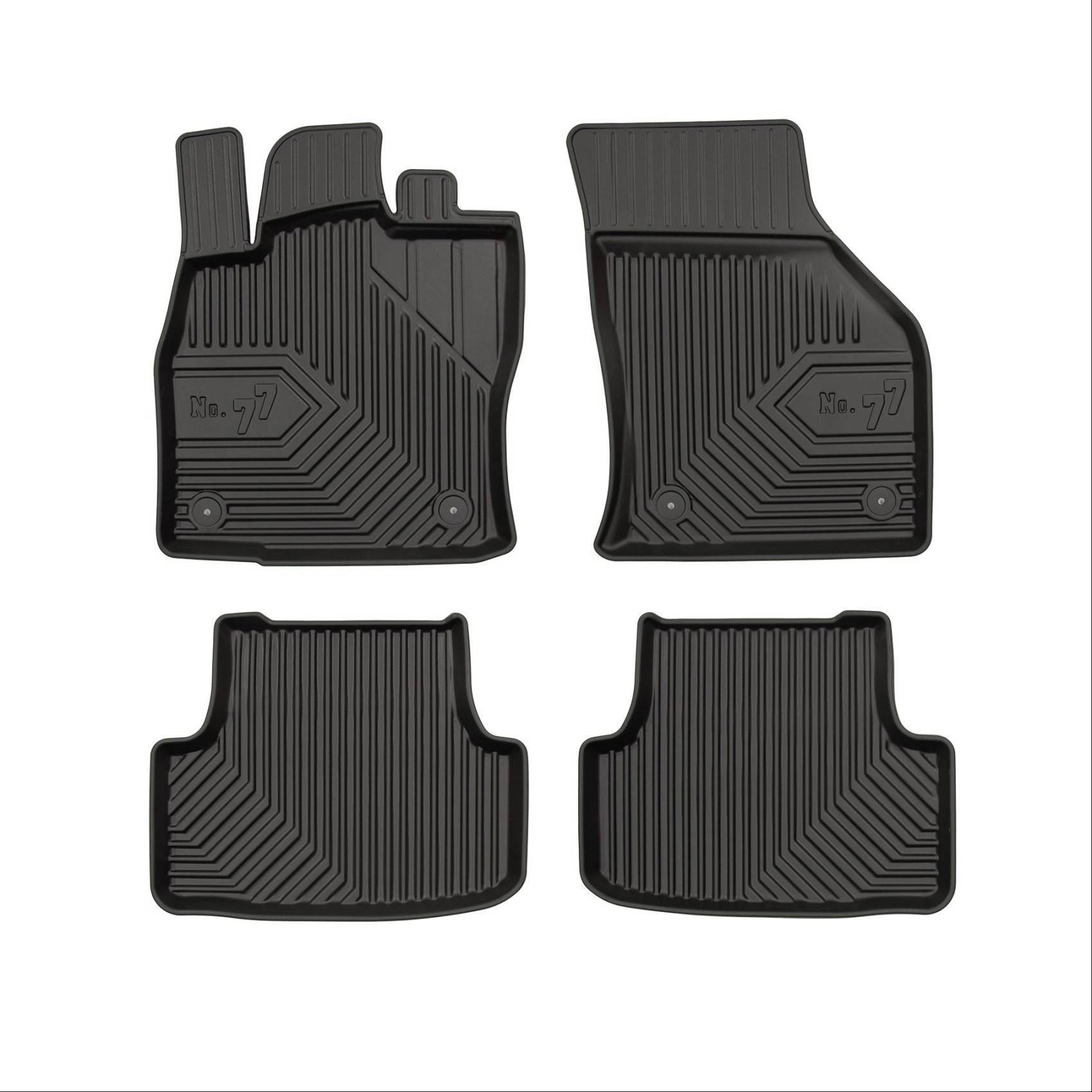 Πατάκια-Σκαφάκια No77 για Seat Leon 2012-2020 VW Golf 7 2012-2019 VW T-Roc 2017-> 4τμχ Frogum