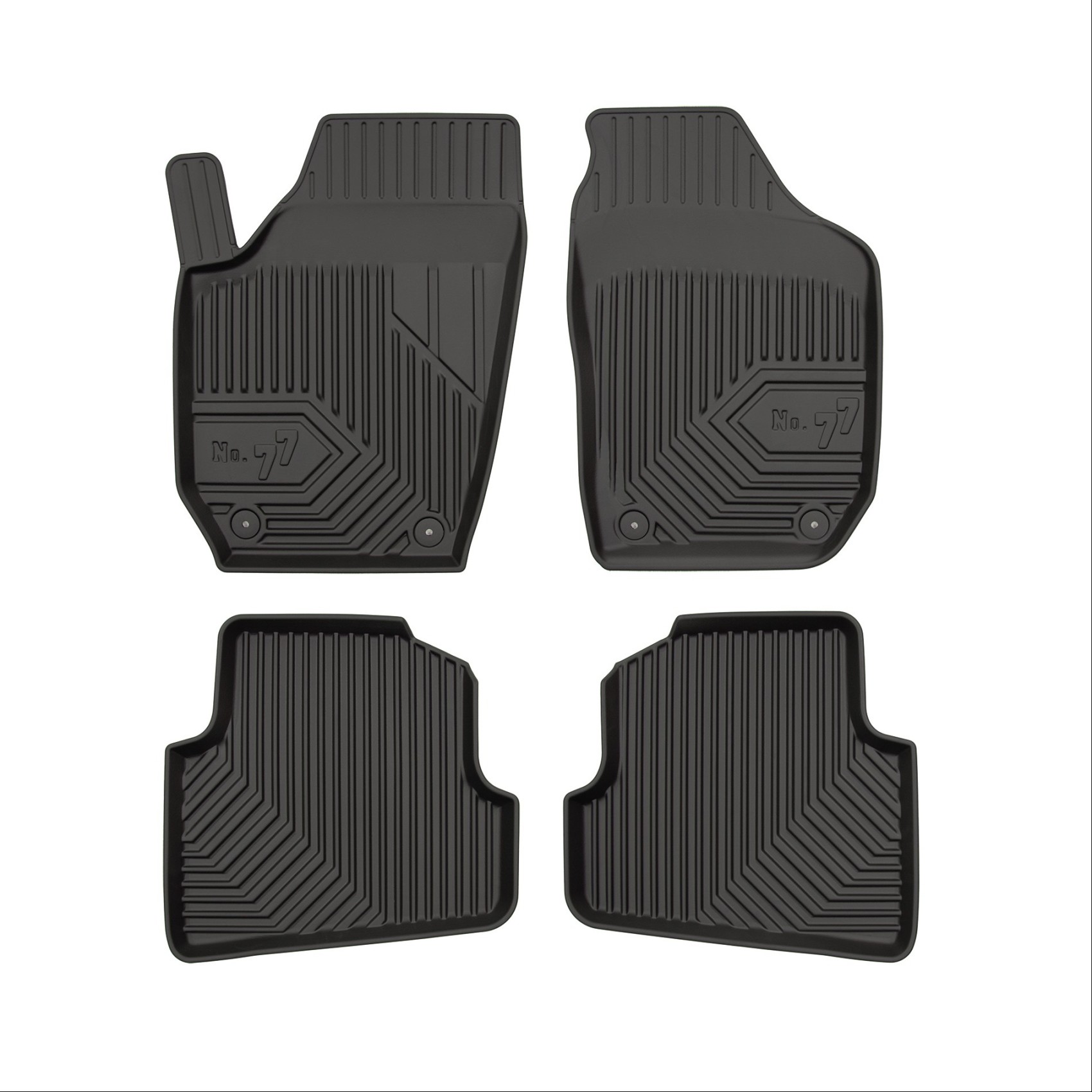 Πατάκια-Σκαφάκια No77 για Seat Corboba 2002-2009 Skoda Fabia 2007-2014 VW Polo 2002-2009 4τμχ Frogum